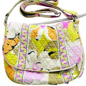 Vera Bradley Saddle Up Crossbody Shoulder Bag Floral Portobello Road Medium Sz